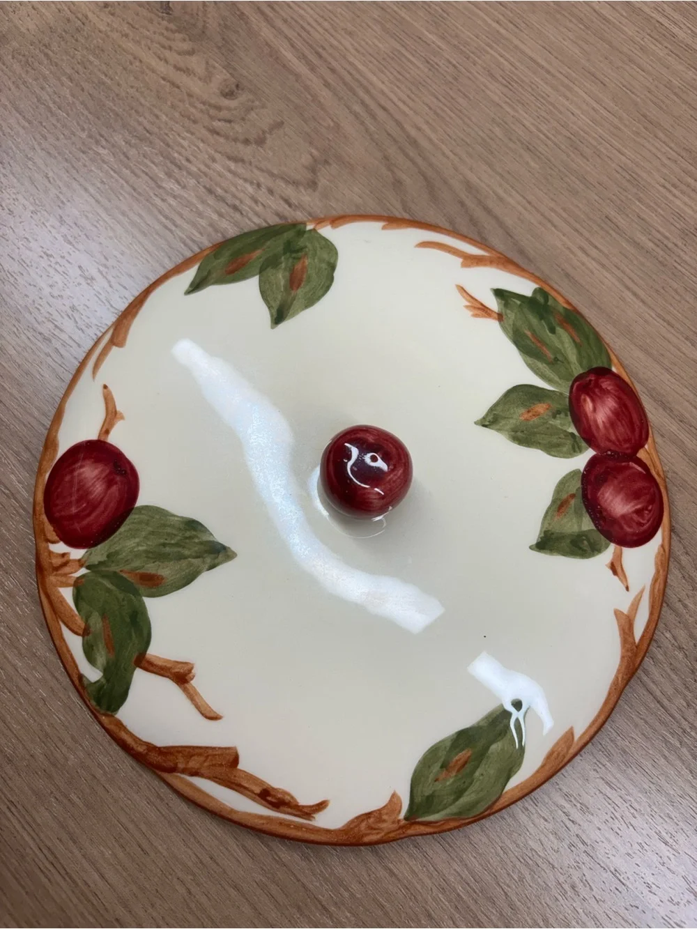 Vintage Franciscan Apple Covered Serving Dish